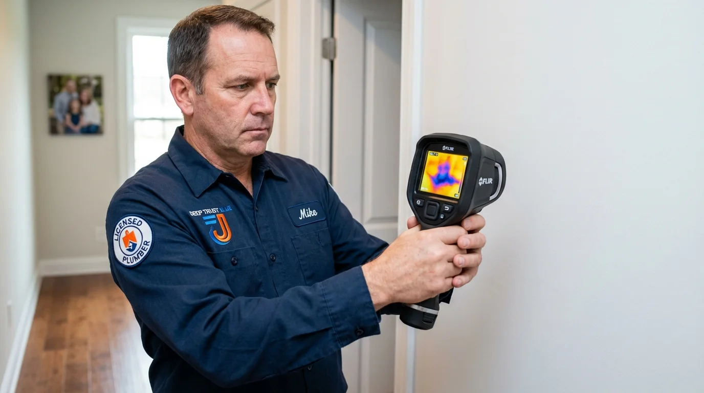 Thermal imaging leak detection by Johns Plumbing LLC in Lehi